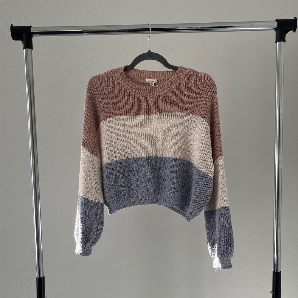 Debut Colorblock Long Sleeve Sweater Size M